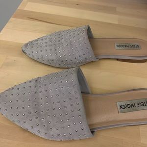 Steve Madden Shoes - Steve Madden Grey Studded Mule Steve Madden Shoes - Steve Madden Grey Studded Mule